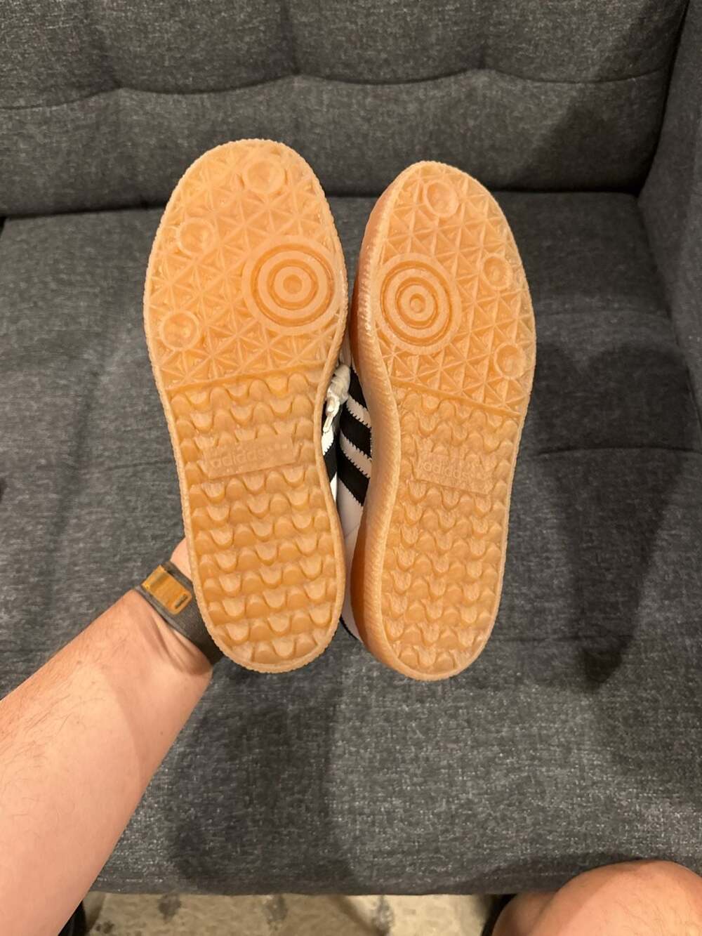 adidas Women's Sambae Platform Sneakers in Cloud White/Core Black/Gum - 6.5w - Picture 7 of 8